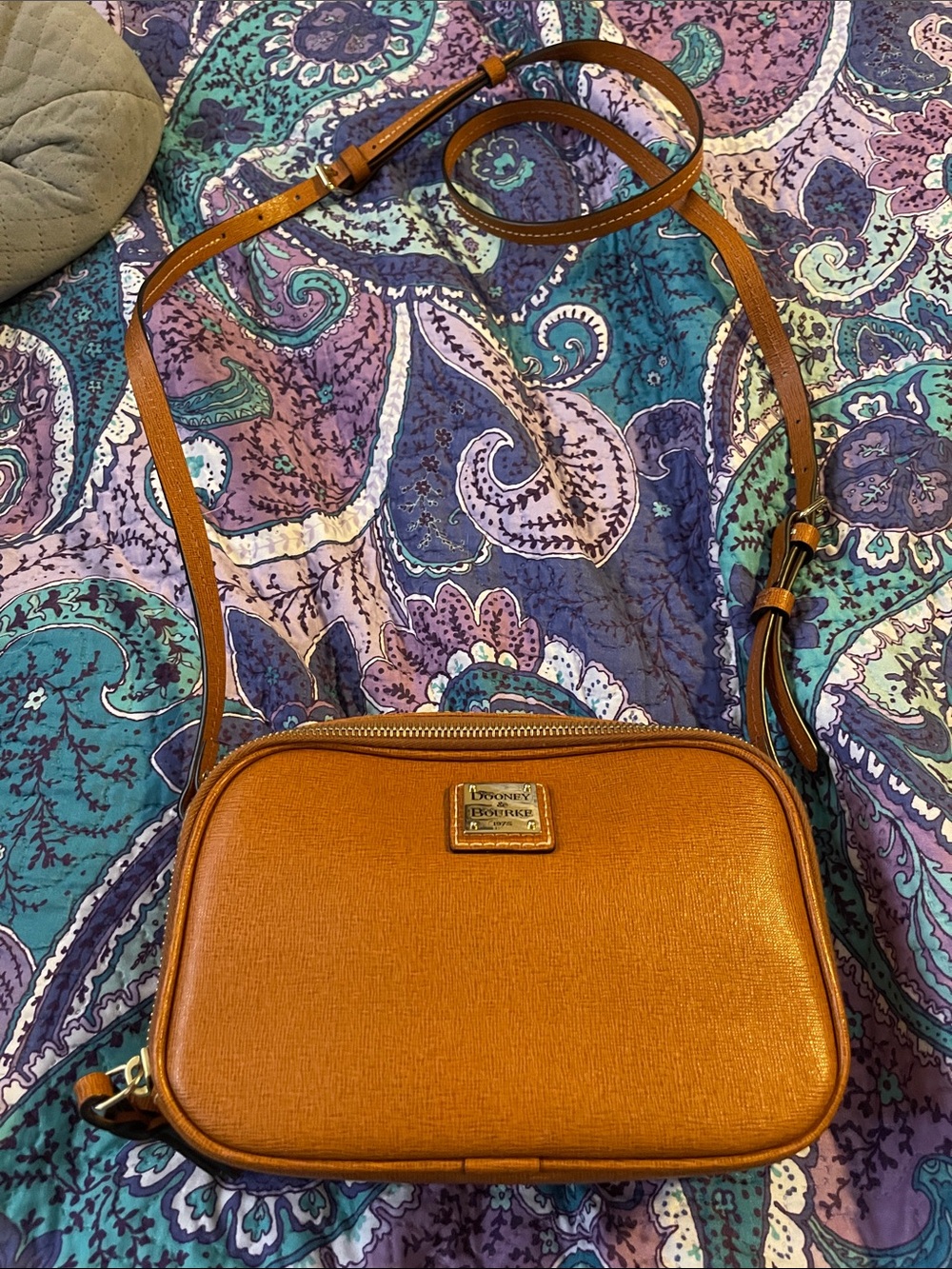 Dooney & Bourke Metallic Amber Crossbody Bag